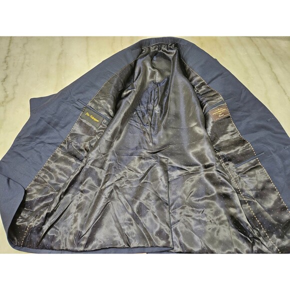 Vitale Barberis Canonico Men's Blue Two-Button Jacket Blazer, Italy Made, 42R - Picture 9 of 9